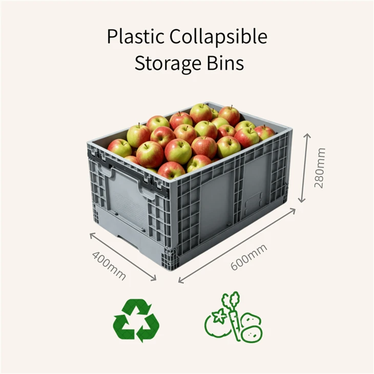 Plastic Collapsible Storage Bins Size 